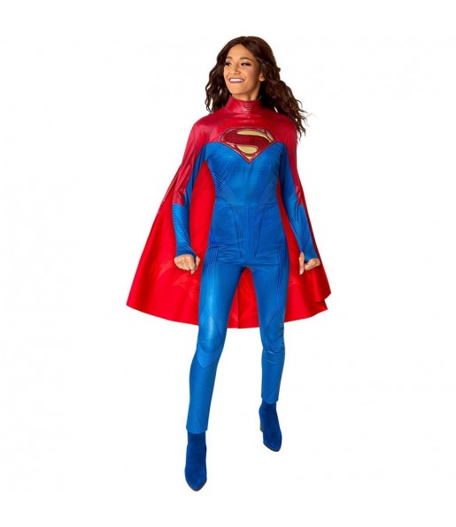 Disfarce de heroína Supergirl para mulher