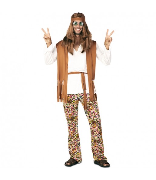 Fato de Hippie Multicolor para homem