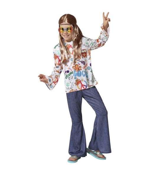 Fato de Hippie Peace para menino