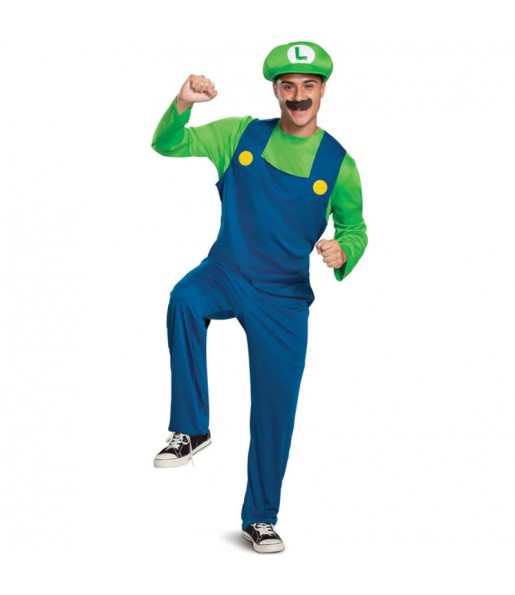 Disfarce de Luigi Super Mario para homem