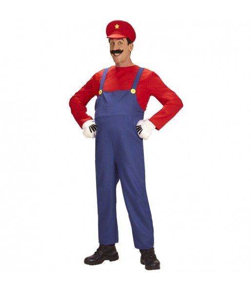 Disfarce de Mario Bros clássico para homem