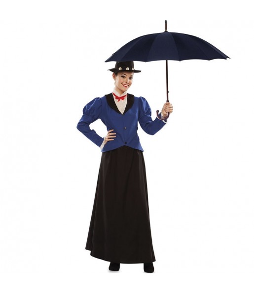 Fato de Mary Poppins Vitoriana para mulher