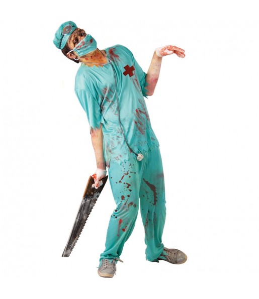 Disfarce Médico Zombie adulto divertidíssimo para qualquer ocasião
