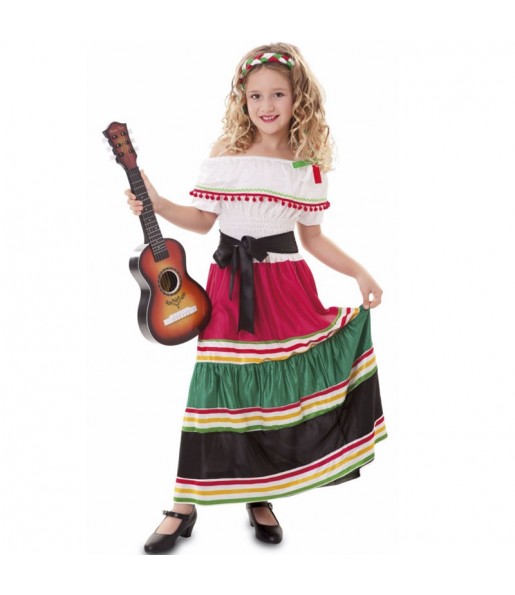 Fato de Mexicana tradicional para menina