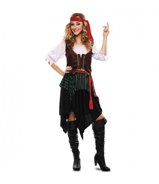 Disfarce original Pirata barato mulher ao melhor preço