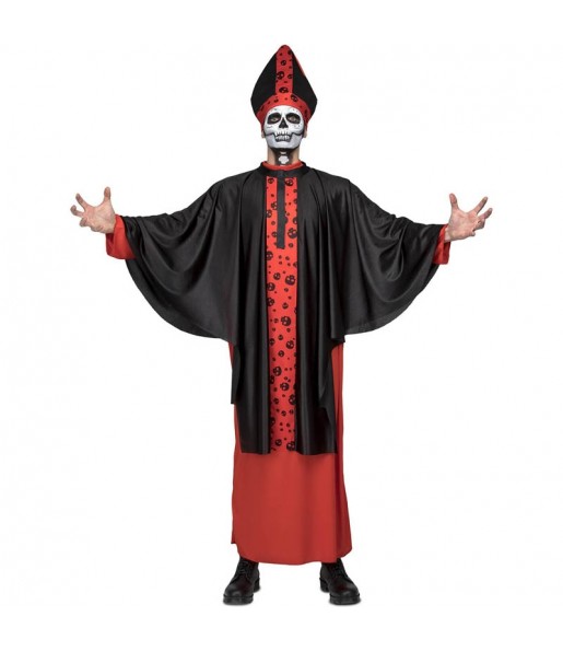 Fato de Bispo sinistro adulto para a noite de Halloween