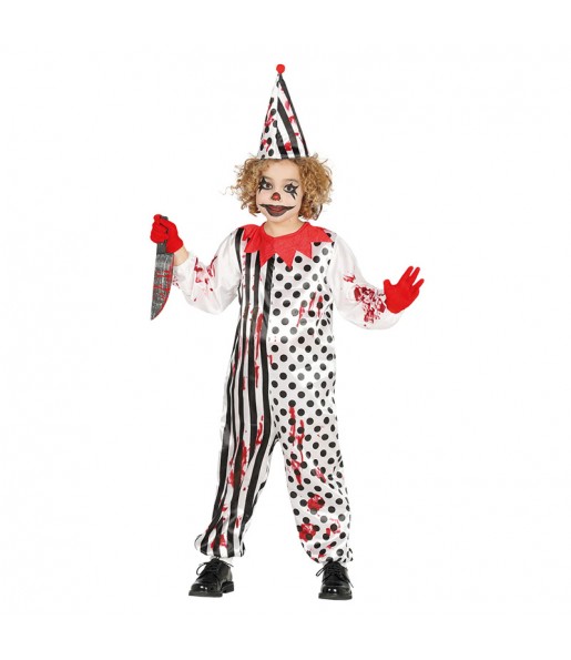 Disfarce Halloween Palhaço assassino para meninos para uma festa do terror