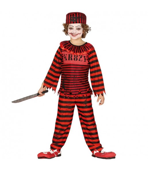 Disfarce Halloween Palhaço psicopata para meninos para uma festa do terror