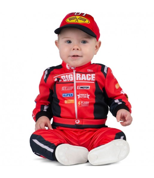 Disfarce de Condutor de automóveis de corrida para bebé