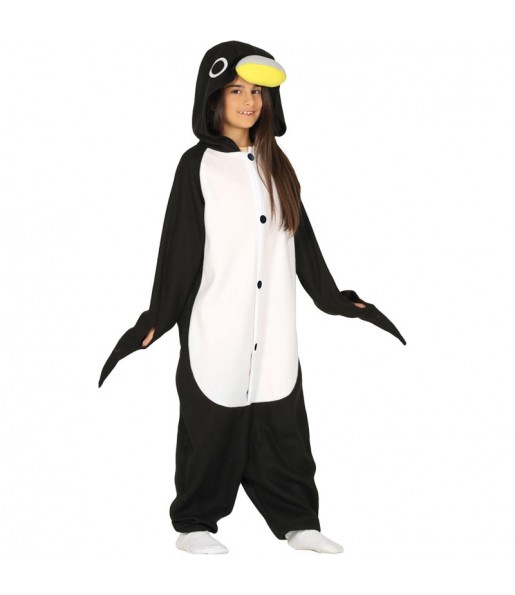 Disfarce japonês Pinguim Kigurumi criança para deixar voar a sua imaginação