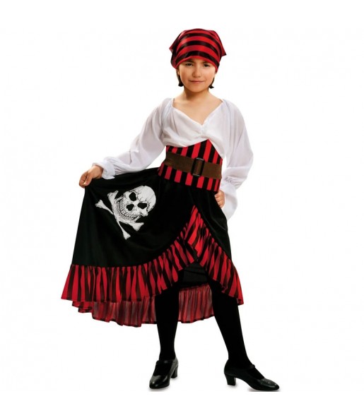 Fato de pirata bandana para menina