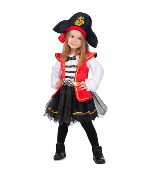 Disfarce de Pirata das Caraíbas para menina