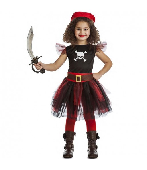 Fato de Pirata com tutu para menina