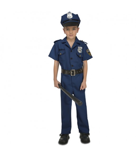 Disfarce Polícia Nova York menino para deixar voar a sua imaginação