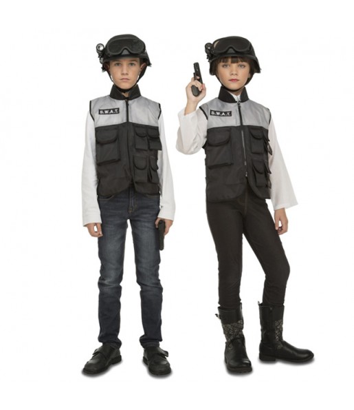 Disfarce Policial Swat com acessórios menino para deixar voar a sua imaginação