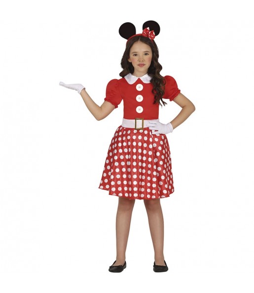 Disfarce de Rato Minnie Mouse Fancy para menina