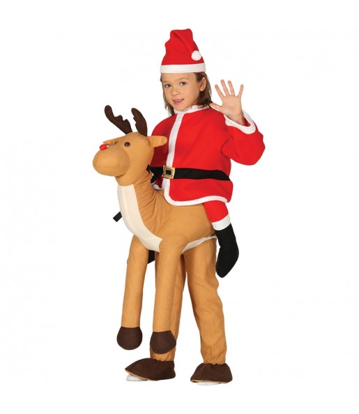 Disfarce Ride On Pai Natal em rena meninos para deixar voar a sua imaginação