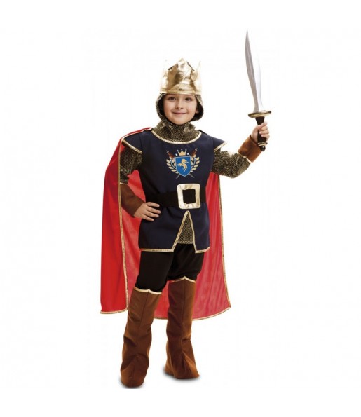 Fato de Rei medieval com capa para menino