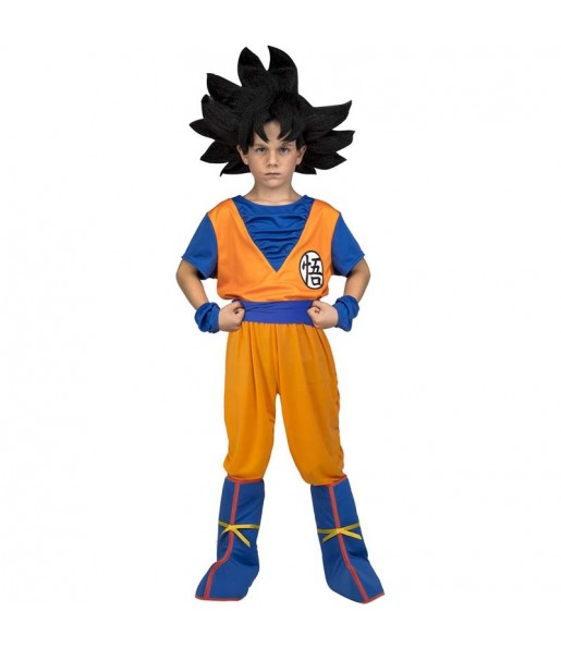 Disfarce Son Goku Dragon Ball menino para deixar voar a sua imaginação
