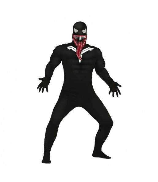 Fato de Venom adulto para a noite de Halloween 