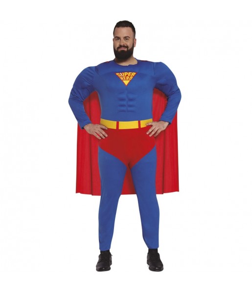 Disfarce Super Herói Superman adulto divertidíssimo para qualquer ocasião
