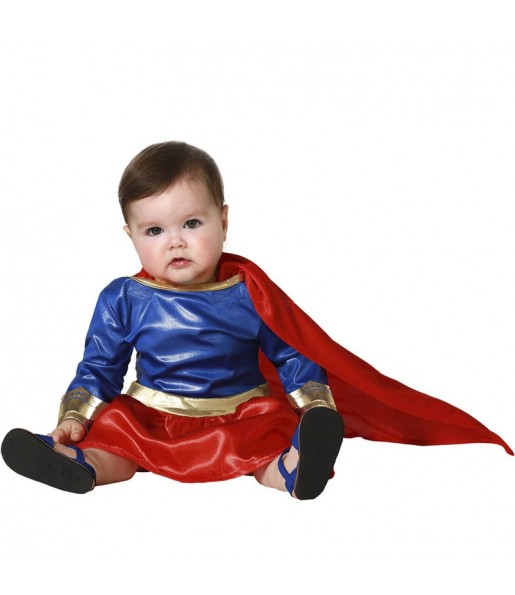 Disfarce de Super-heroína de quadrinhos para bebé