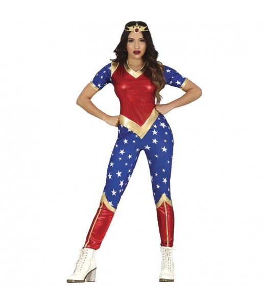 Disfarce de Superheroína Wonder Woman para mulher