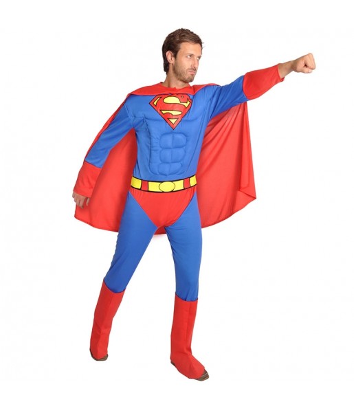 Fato de Superman musculoso Classic para homem
