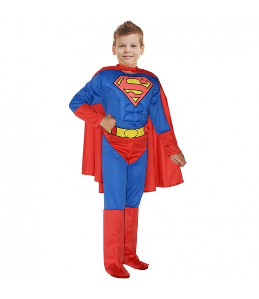Fato de Superman musculoso Classic para menino