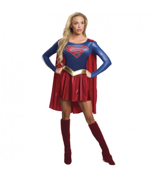 Disfarce original Supergirl Deluxe mulher ao melhor preço