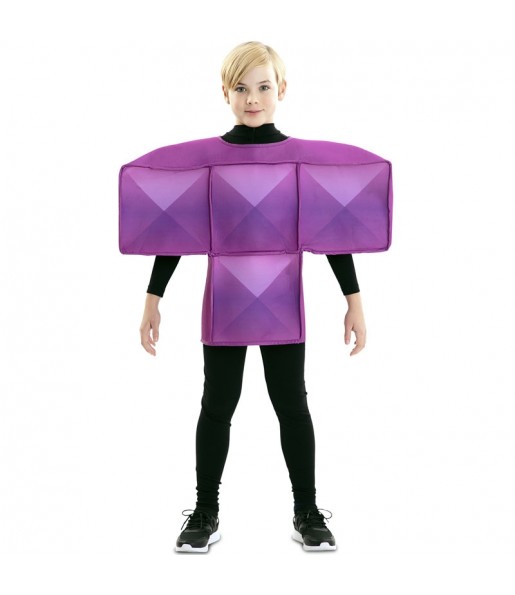 Disfarce Tetris roxa menino para deixar voar a sua imaginação