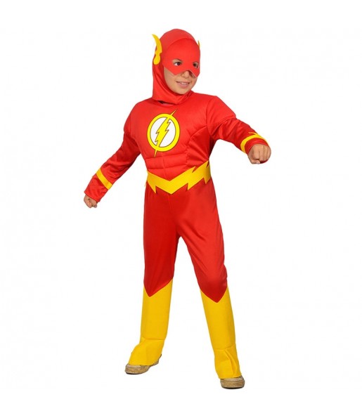 Fato de The Flash musculoso para menino