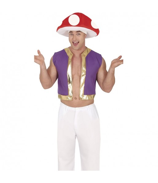 Disfarce de Toad de Super Mario para homem
