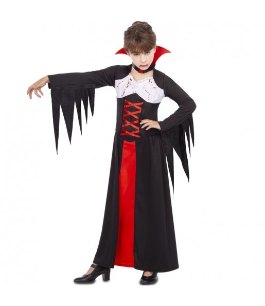 Disfarce Halloween Vampiresa sangrenta meninas para uma festa Halloween