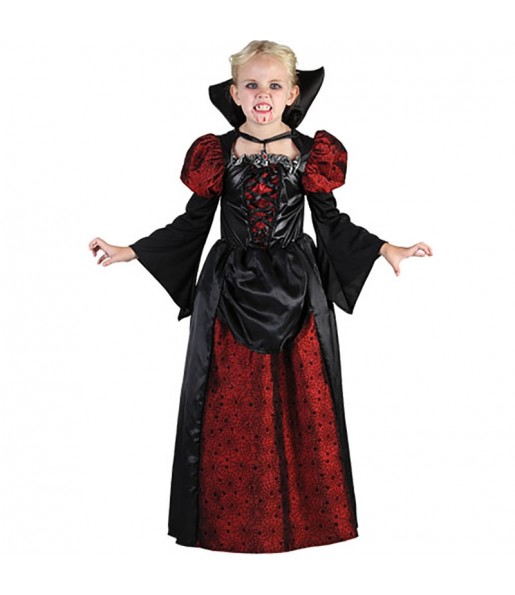 Disfarce Halloween Condessa Vampira meninas para uma festa Halloween 