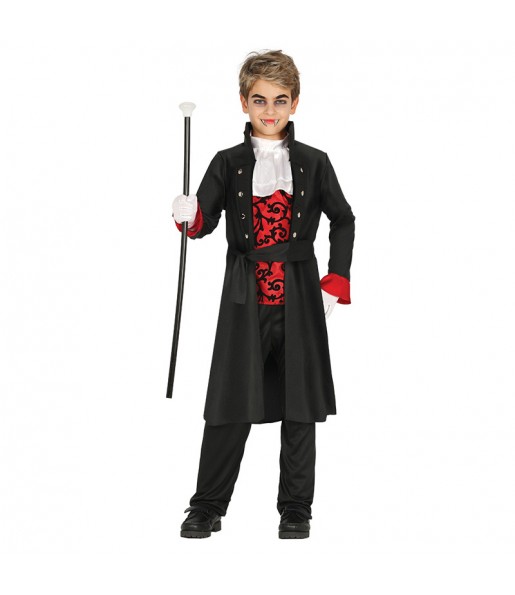 Disfarce Halloween Vampiro Escuro para meninos para uma festa do terror