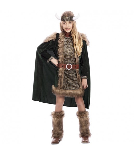 Disfarce de Viking Deluxe para menina