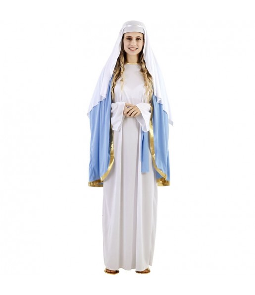 Disfarce de Virgem Maria no presépio para mulher
