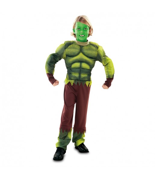 Disfarce Monstro Verde - Hulk menino para deixar voar a sua imagina??o