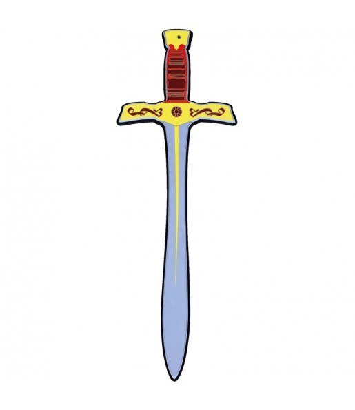 Espada do rei medieval de borracha eva para crianças para festas de fantasia