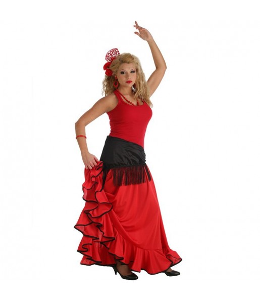 Disfarce original Flamenco Vermelha mulher ao melhor preço