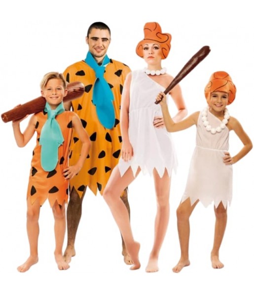Disfarces de Flintstones para grupos e famílias