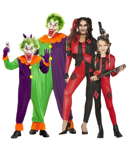 Disfarces de vilões do Joker para grupos e famílias