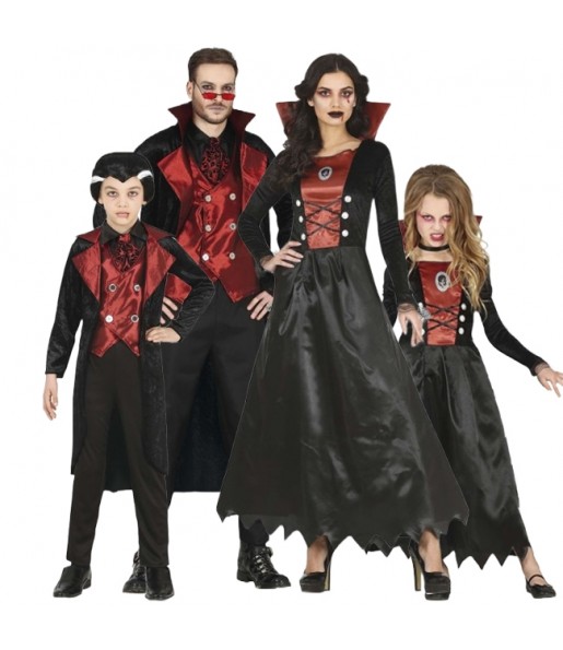 Disfarces de Vampiros das trevas para grupos e famílias