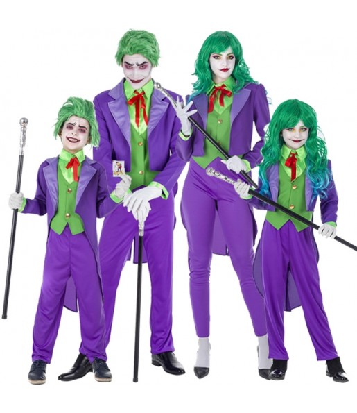 Disfarces de Jokers Batman para grupos e famílias