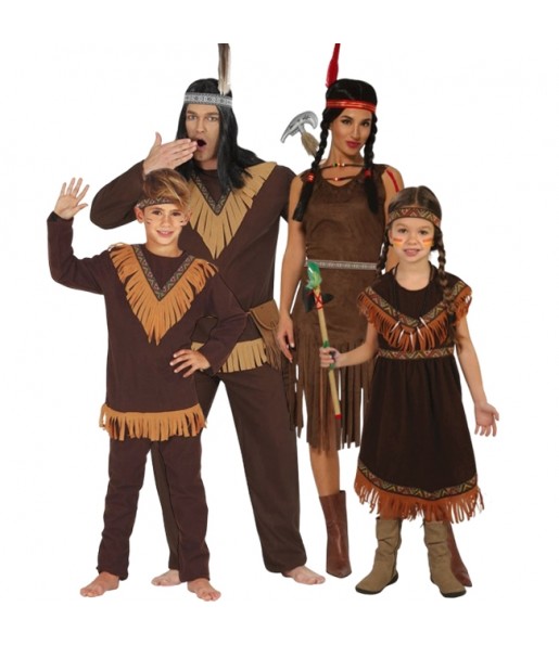 Fantasias Índios Comanche para grupos e famílias