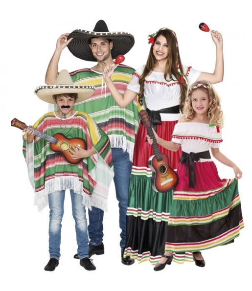 Fantasias Mexicanos para grupos e famílias