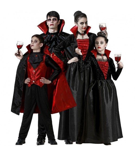 Disfarces de Vampiros Tenebrosos para grupos e famílias