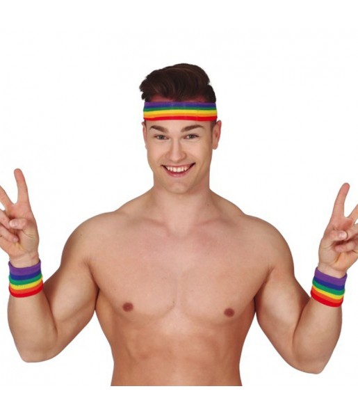 Kit de acessórios desportivos do Orgulho Gay para completar o seu disfarce