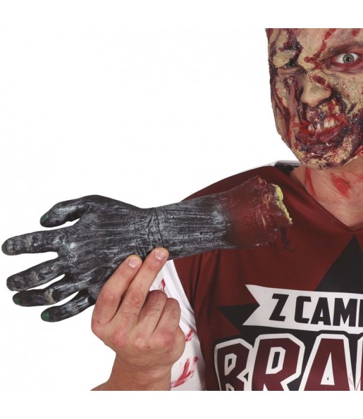 Mano Zombie latex 30 cm para Halloween